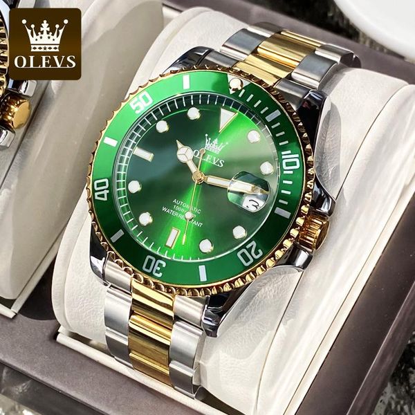 wristwatches watch luminous waterproof green water ghost mechanical men's, Slivery;brown
wristwatches watch luminous waterproof green water ghost mechanical men's, Slivery;brown