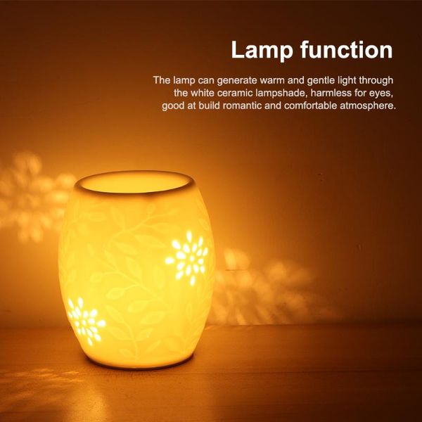 fragrance lamps night light electric wax melts warmer lamp essential ceramic hollow craft oil burner home decor
fragrance lamps night light electric wax melts warmer lamp essential ceramic hollow craft oil burner home decor
