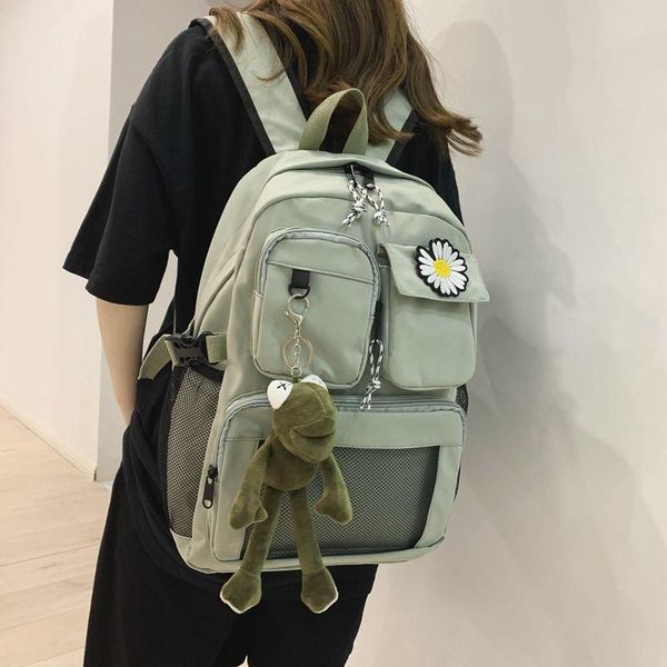 school bags big for teenage girls backpack women nylon solid green high schoolbag middle student bookbags transparent bag
school bags big for teenage girls backpack women nylon solid green high schoolbag middle student bookbags transparent bag