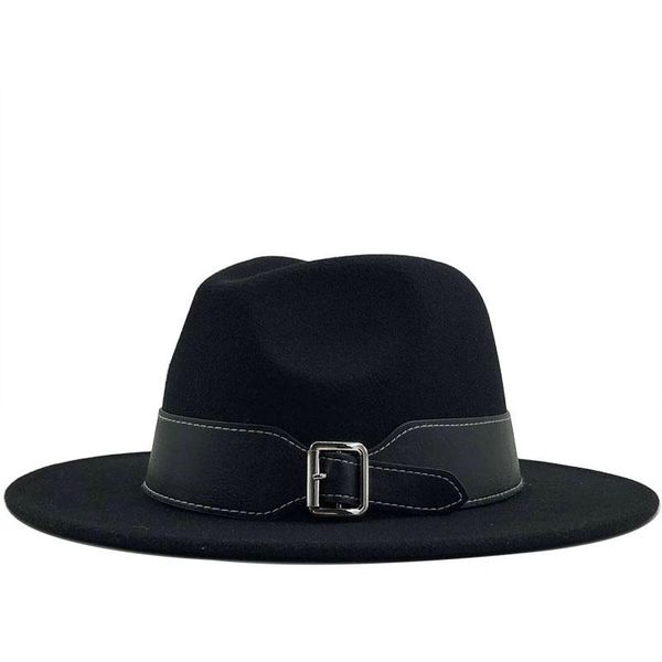 wide brim hats autumn winter 2021 wool men's fedoras women's felt hat ladies sombrero jazz male bowler outdoor vintage large size, Blue;gray
wide brim hats autumn winter 2021 wool men's fedoras women's felt hat ladies sombrero jazz male bowler outdoor vintage large size, Blue;gray