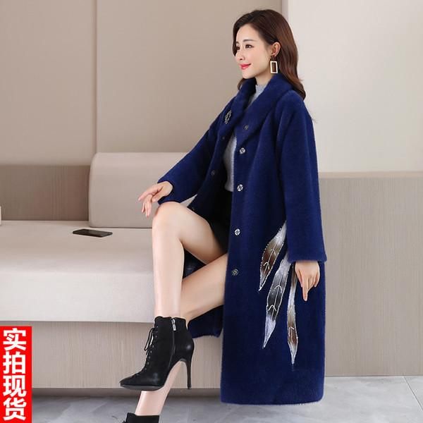 women's wool & blends mother wear autumn and winter mink velvet coat middle-aged plus fertilizer size elderly gold co, Black
women's wool & blends mother wear autumn and winter mink velvet coat middle-aged plus fertilizer size elderly gold co, Black
