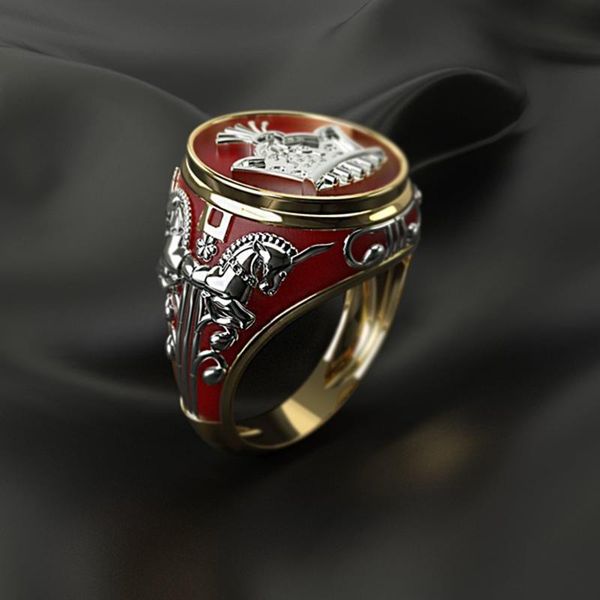 wedding rings design red geometric finger ring fashion jewelry metal horse crown pattern for men women, Slivery;golden
wedding rings design red geometric finger ring fashion jewelry metal horse crown pattern for men women, Slivery;golden