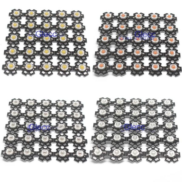 light beads 10pcs 1w 3w high power led full spectrum white warm green blue deep red 660nm royal with 20mm black star pcb
light beads 10pcs 1w 3w high power led full spectrum white warm green blue deep red 660nm royal with 20mm black star pcb