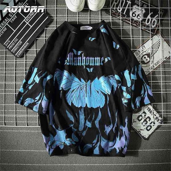 blue butterfly t shirt men harajuku hip hop short sleeve ees casual ops streetwear oversized shirts cotton mens clothes 210716, White;black
blue butterfly t shirt men harajuku hip hop short sleeve ees casual ops streetwear oversized shirts cotton mens clothes 210716, White;black