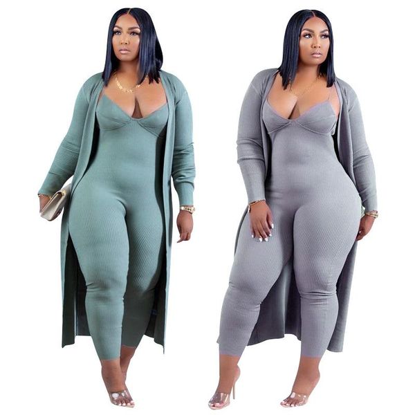 women's two piece pants plus size clothing women winter set solid color casual spaghetti strap skinny jumpsuits maxi cardigan ottoman s, White
women's two piece pants plus size clothing women winter set solid color casual spaghetti strap skinny jumpsuits maxi cardigan ottoman s, White