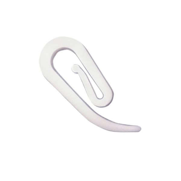 hooks & rails 6-shaped plastic injection curtain hook white accessories 100 pcs/pack 
hooks & rails 6-shaped plastic injection curtain hook white accessories 100 pcs/pack