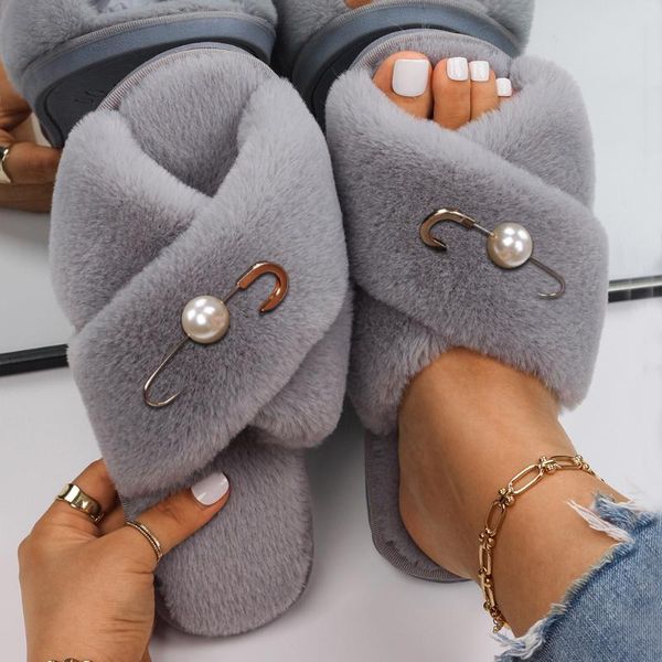 slippers women's faux fur personalized slides white rhinestone pearl jewelry custom house alloy gold style flip-flops, Black
slippers women's faux fur personalized slides white rhinestone pearl jewelry custom house alloy gold style flip-flops, Black