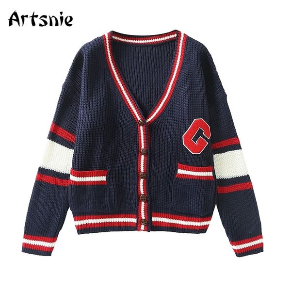artsnie spring striped cardigans women v neck long sleeve oversized sweaters pull femme single breasted cardigans jumper 210805, White;black
artsnie spring striped cardigans women v neck long sleeve oversized sweaters pull femme single breasted cardigans jumper 210805, White;black