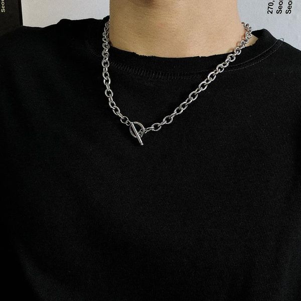 kpop statement egirl simple street stainless steel necklace for fashion women men sweater chain neck decoration couple jewelry chokers, Golden;silver
kpop statement egirl simple street stainless steel necklace for fashion women men sweater chain neck decoration couple jewelry chokers, Golden;silver