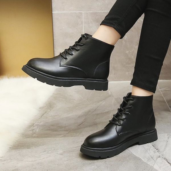 boots female fashion ankle boots winter keep warm botines mujer leather classic square heel down winter shoes woman snow 2i91, Black 
boots female fashion ankle boots winter keep warm botines mujer leather classic square heel down winter shoes woman snow 2i91, Black