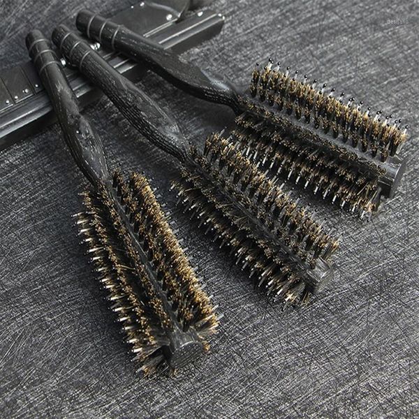 curly hair comb hairdressing pig 's bristles blow straight rolling volume combs brushes wood styling tools1, Silver
curly hair comb hairdressing pig 's bristles blow straight rolling volume combs brushes wood styling tools1, Silver