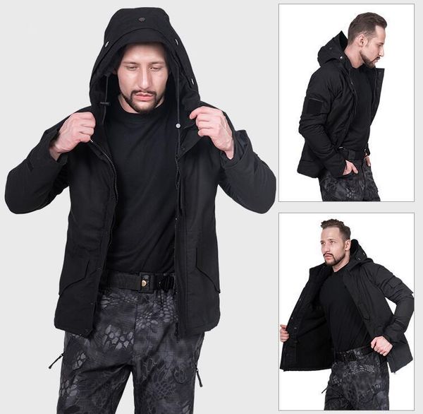 hunting jackets men's winter military tactical jacket camouflage thermal thick coat liner parka hooded bomber army waterproof windbreak, Camo;black
hunting jackets men's winter military tactical jacket camouflage thermal thick coat liner parka hooded bomber army waterproof windbreak, Camo;black