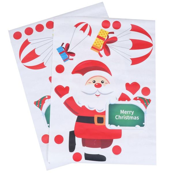 wall stickers 2 sets window lovely santa elk christmas decals decorations
wall stickers 2 sets window lovely santa elk christmas decals decorations