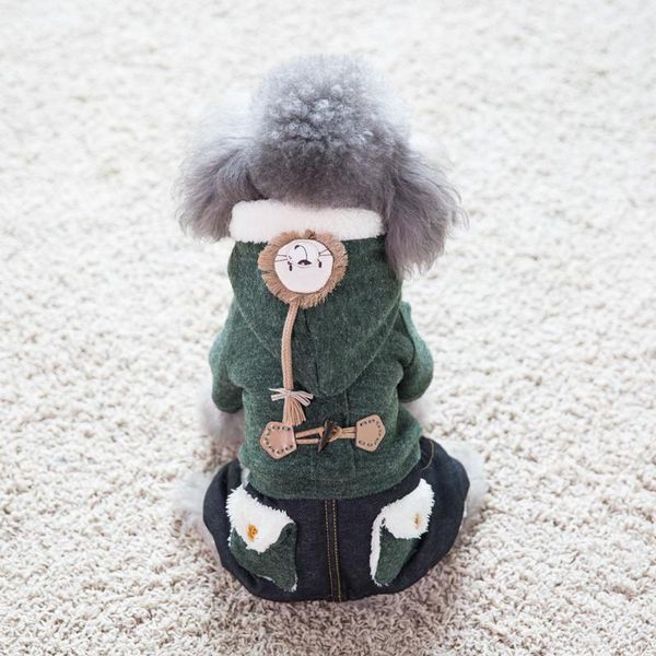 dog apparel hipidog little lion cute jumpsuit winter cotton warm coat with hoodie
dog apparel hipidog little lion cute jumpsuit winter cotton warm coat with hoodie