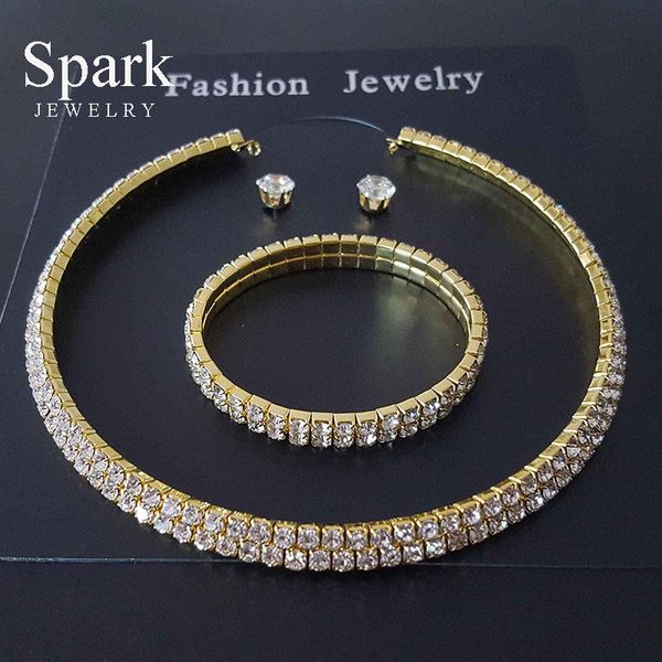 earrings & necklace spark luxury jewelry crystal earring bracelet set fashion bride for female wedding gift, Silver
earrings & necklace spark luxury jewelry crystal earring bracelet set fashion bride for female wedding gift, Silver