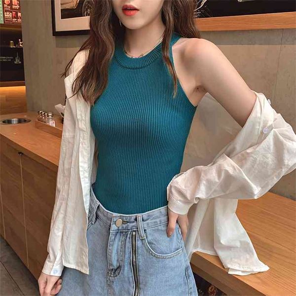 koreansummer sleeveless camisole ladies' womens 210507, White