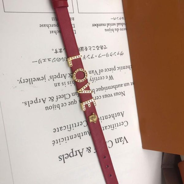 link, chain luxury red leather bracelet for women black decoration golden round metal high qulity wholesale birthday gift girls like
link, chain luxury red leather bracelet for women black decoration golden round metal high qulity wholesale birthday gift girls like