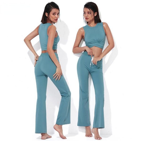 yoga outfit supermodel micro-flared pants leisure all-match suit slimming workout clothes with chest pad sports vest
yoga outfit supermodel micro-flared pants leisure all-match suit slimming workout clothes with chest pad sports vest