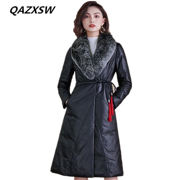 women's leather & faux 2021 winter genuine jacket down outer long sheep skin loose thick warm fur collar coat le357, Black
women's leather & faux 2021 winter genuine jacket down outer long sheep skin loose thick warm fur collar coat le357, Black