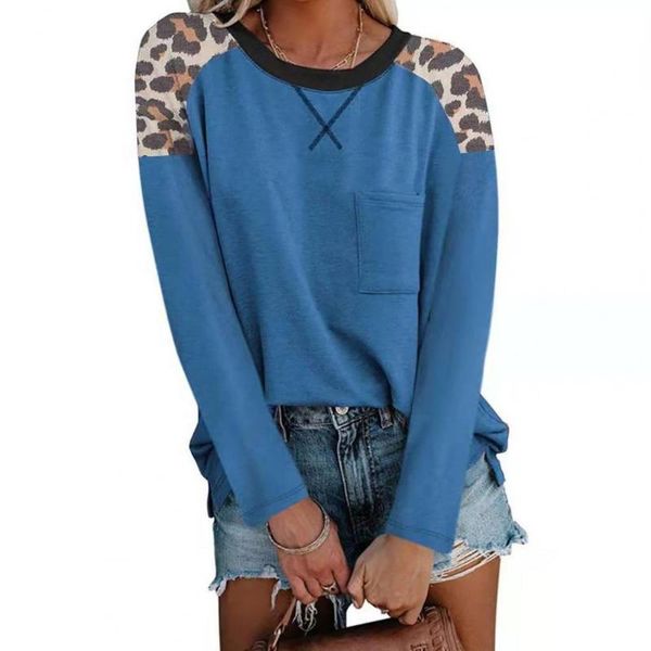 women's blouses & shirts leopard print stitching women t-shirt oversize long sleeve autumn o neck pocket ladies tshirt pullover streetw, White
women's blouses & shirts leopard print stitching women t-shirt oversize long sleeve autumn o neck pocket ladies tshirt pullover streetw, White