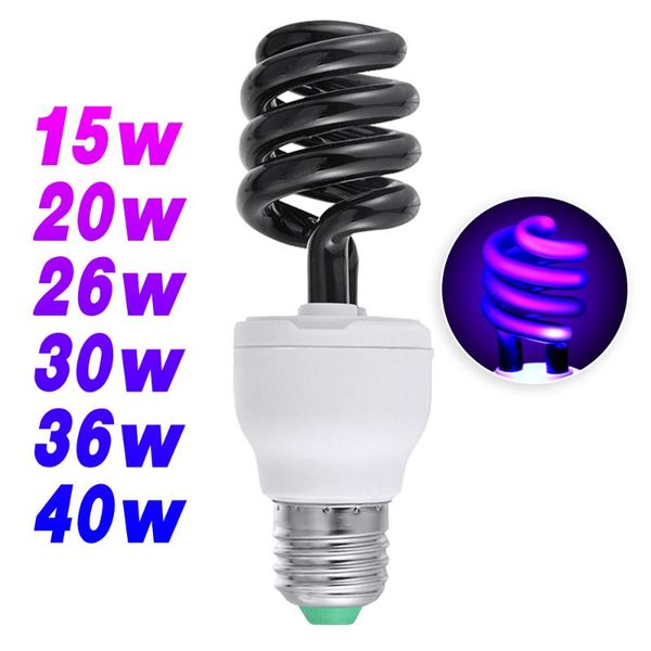 other lighting bulbs & tubes 220v 15-40w uv light bulb ultraviolet fluorescent spiral enegy saving black violet lamps