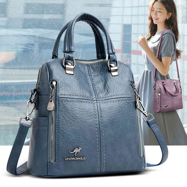 leather multifunctional double shoulder bag women's korean version versatile soft leather single shoulder messenger bag fashion hand
leather multifunctional double shoulder bag women's korean version versatile soft leather single shoulder messenger bag fashion hand