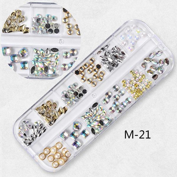 nail art decorations 1 box mixed color rhinestone silver clear all flat bottom shape diy supplies for professionals m-21, Silver;gold
nail art decorations 1 box mixed color rhinestone silver clear all flat bottom shape diy supplies for professionals m-21, Silver;gold