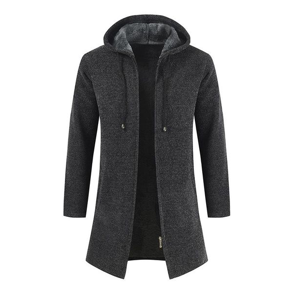 men's sweaters winter mens fleece cardigan coats men hooded long casual thick warm sweatercoat solid jackets, White;black
men's sweaters winter mens fleece cardigan coats men hooded long casual thick warm sweatercoat solid jackets, White;black