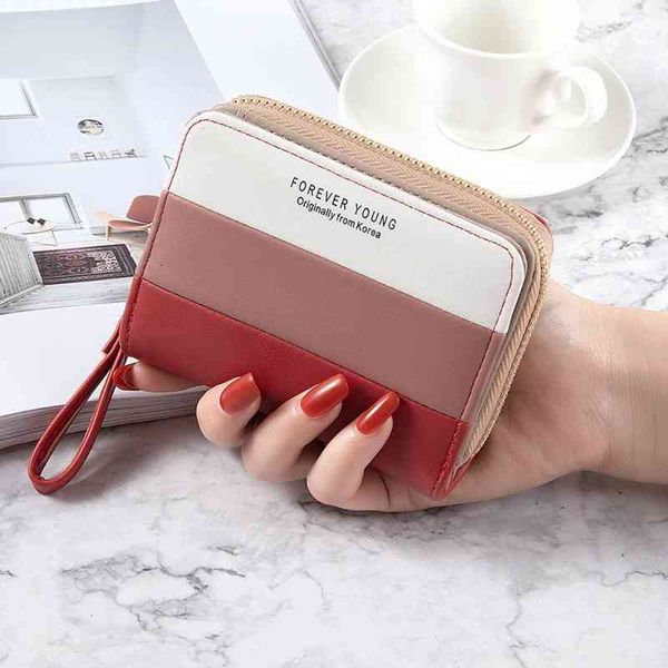 wallet net red short clip zero women's multi-layer high-end minority design card bag splicing, Red;black
wallet net red short clip zero women's multi-layer high-end minority design card bag splicing, Red;black
