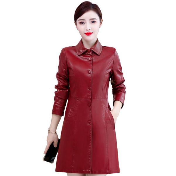 women's leather & faux autumn women jacket winter plus size 5xl soft black washed pu trench coats female
women's leather & faux autumn women jacket winter plus size 5xl soft black washed pu trench coats female