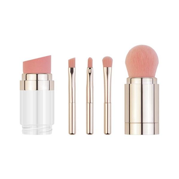 makeup brushes 5 in 1 retractable foundation eyebrow lip eyeshadow loose paint travel brush set
makeup brushes 5 in 1 retractable foundation eyebrow lip eyeshadow loose paint travel brush set