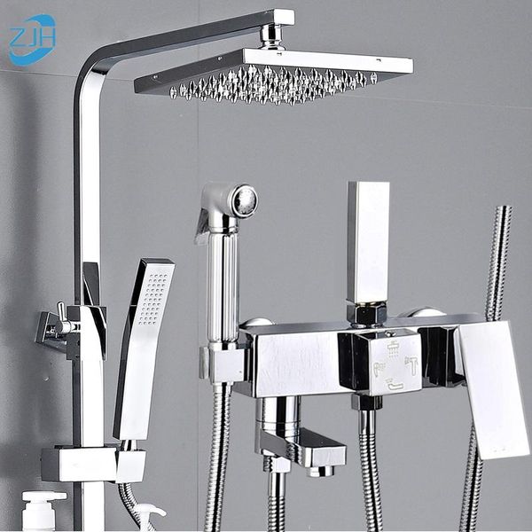 bathroom shower sets chrome faucet set rainfall all metal bathtub mixer tap 4-way with bidet stainless steel
bathroom shower sets chrome faucet set rainfall all metal bathtub mixer tap 4-way with bidet stainless steel