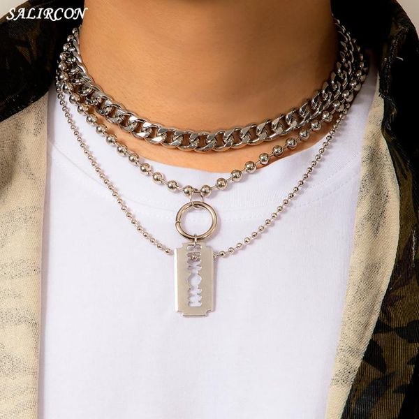 goth blade pendant heavy metal chain necklace punk grunge choker for women men beads on the neck vintage jewelry necklaces, Silver
goth blade pendant heavy metal chain necklace punk grunge choker for women men beads on the neck vintage jewelry necklaces, Silver