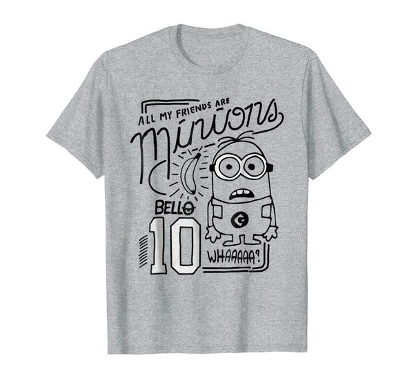 despicable me minions bob all my friends are graphic t-shirt, White;black
despicable me minions bob all my friends are graphic t-shirt, White;black