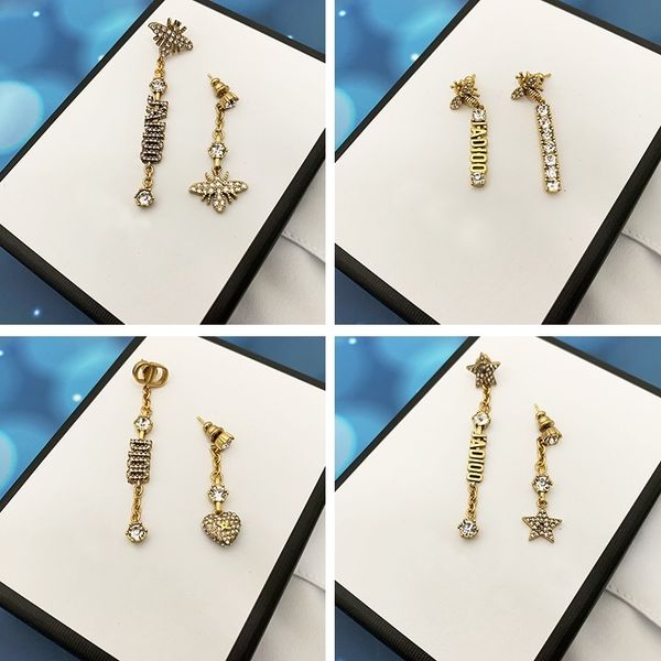 70% off outlet online family new bee asymmetric female net red letter love star earrings, Golden
70% off outlet online family new bee asymmetric female net red letter love star earrings, Golden