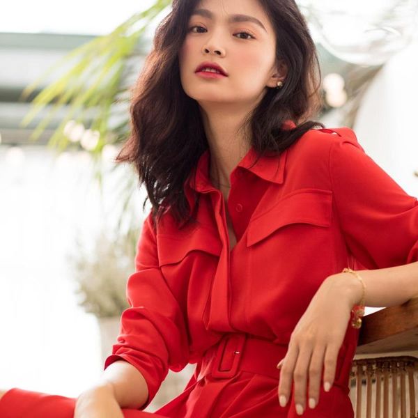 casual dresses spring women dress 2021 fashion elegant red black green yellow long sleeve korean collar mid-long ladies, Black;gray
casual dresses spring women dress 2021 fashion elegant red black green yellow long sleeve korean collar mid-long ladies, Black;gray