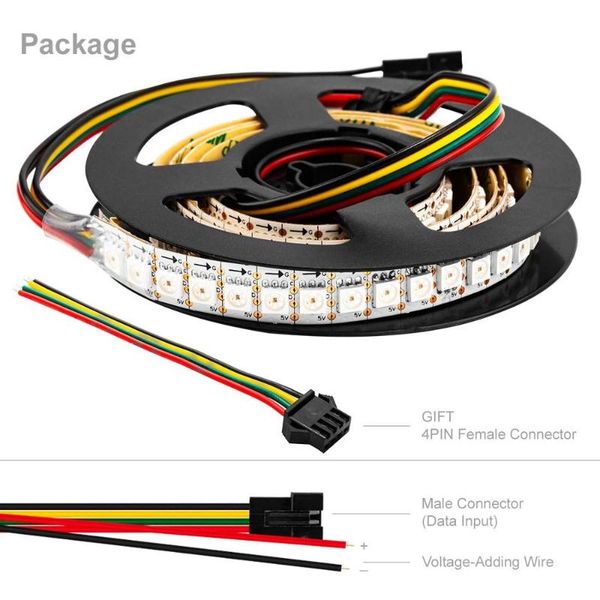 strips sk9822(similar to apa102c) individually addressable 16.5ft 5m 30 pixels/leds/m 150leds non-waterproof black pcb data and clock
strips sk9822(similar to apa102c) individually addressable 16.5ft 5m 30 pixels/leds/m 150leds non-waterproof black pcb data and clock
