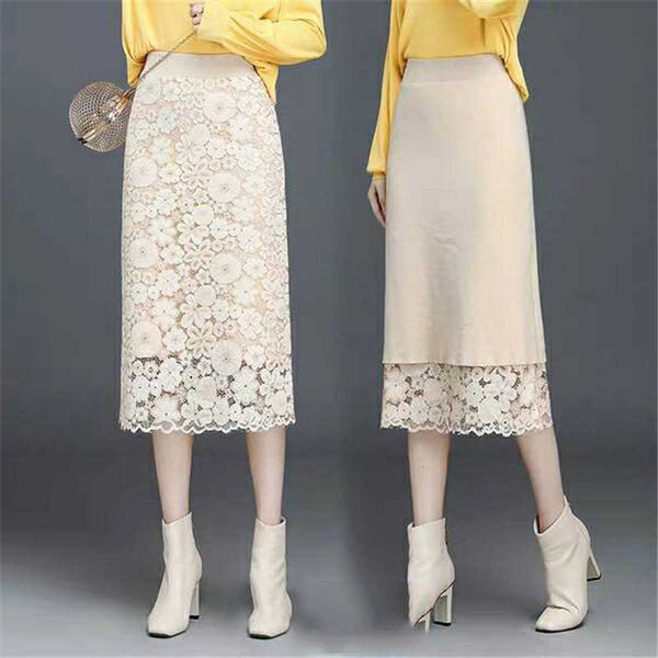 office ladies elastic waist pencil skirt women casual warm winter long knit skirt female fashion lace skirt vintage plus size 210619, Black
office ladies elastic waist pencil skirt women casual warm winter long knit skirt female fashion lace skirt vintage plus size 210619, Black