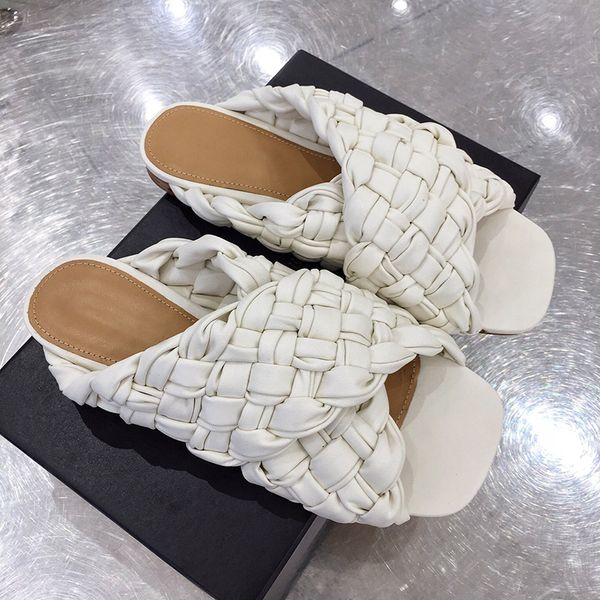 prowow weave slippers ladies cross-tied mules slippers real leather luxury shoes women designers flat slides gladiator sandals, Black
prowow weave slippers ladies cross-tied mules slippers real leather luxury shoes women designers flat slides gladiator sandals, Black