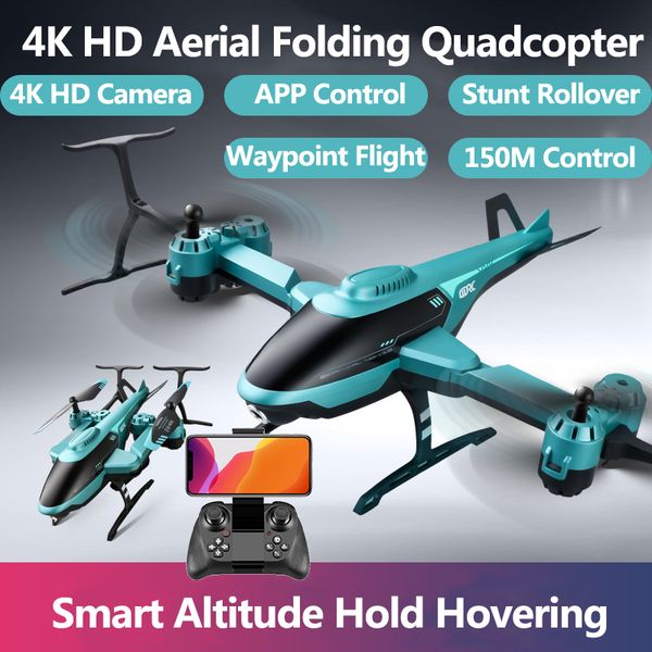 smart altitude hold helicopter 4k hd wifi camera rc quadcopter app control one key takeoff/landing 150m foldable rc drone toy
smart altitude hold helicopter 4k hd wifi camera rc quadcopter app control one key takeoff/landing 150m foldable rc drone toy