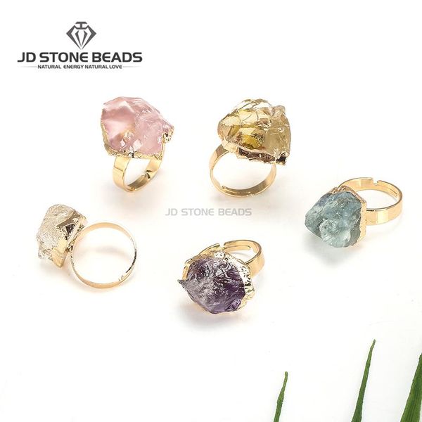 cluster rings gemstone factory natural raw pink crystal amethyst citrine fluorite resizable ring energy jewelry for women one piece, Golden;silver
cluster rings gemstone factory natural raw pink crystal amethyst citrine fluorite resizable ring energy jewelry for women one piece, Golden;silver