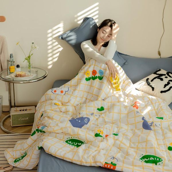 comforters & sets printed washed cotton air-conditioning quilt, washable single and double personality cartoon style summer cool quilt
comforters & sets printed washed cotton air-conditioning quilt, washable single and double personality cartoon style summer cool quilt
