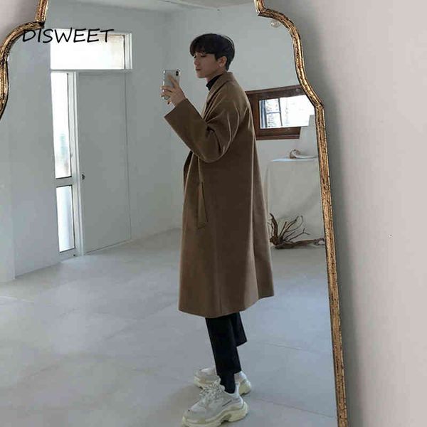 wool thickened lapel male korean loose double-breasted solid long coat men's winter warm slim woolen jacket boy, Black
wool thickened lapel male korean loose double-breasted solid long coat men's winter warm slim woolen jacket boy, Black