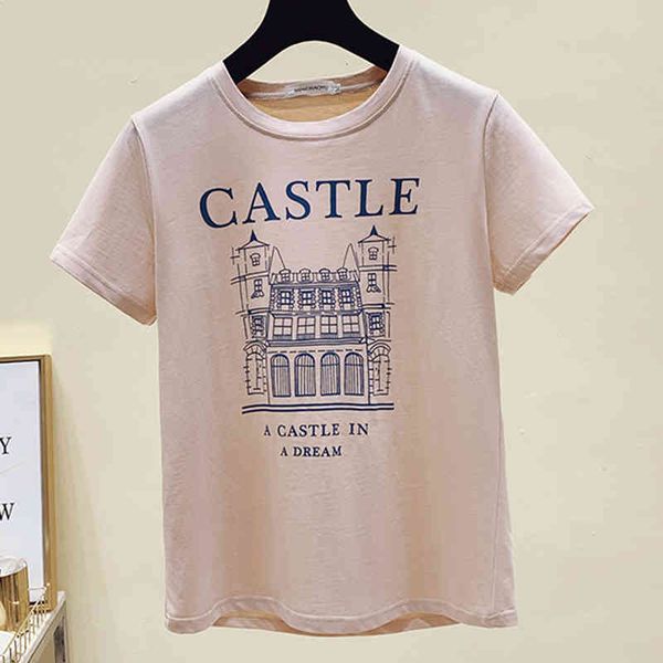 women's t-shirt female shirt patterned with short sleeves, casual summer , round collar, cotton, white m1yy
women's t-shirt female shirt patterned with short sleeves, casual summer , round collar, cotton, white m1yy