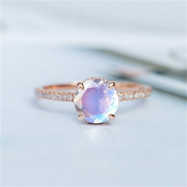 weixu fashion simple rose gold ring inlaid minous stone lady's hand ornaments, Silver
weixu fashion simple rose gold ring inlaid minous stone lady's hand ornaments, Silver