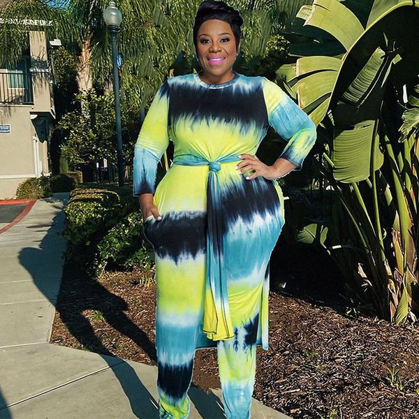 plus size tracksuits two piece set women clothing drop fall outfits long sleeve and pant suit casual tie dye sets, Black 
plus size tracksuits two piece set women clothing drop fall outfits long sleeve and pant suit casual tie dye sets, Black