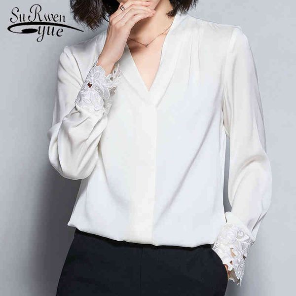 autumn ladies and blouses blusas mujer white shirt women long sleeve v-neck solid office blusa feminina 6168 50 210427
autumn ladies and blouses blusas mujer white shirt women long sleeve v-neck solid office blusa feminina 6168 50 210427