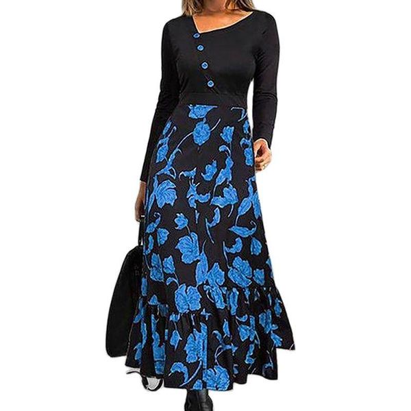 casual dresses floral tunic v-neckline maxi shift dress winter long sleeve elegant skew collar buttoned women, Black;gray
casual dresses floral tunic v-neckline maxi shift dress winter long sleeve elegant skew collar buttoned women, Black;gray