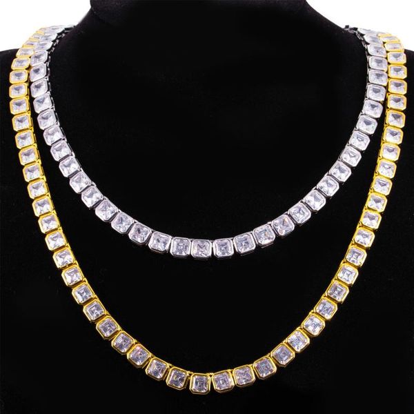 chains men's hiphop necklace + full diamond super flash copper zircon 6mm single row tennis chain long, Silver
chains men's hiphop necklace + full diamond super flash copper zircon 6mm single row tennis chain long, Silver
