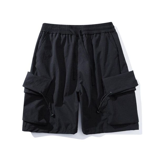 men's shorts eukaaru summer 2021 streetwear japanese style loose large pocket retro couple capris beach women, White;black
men's shorts eukaaru summer 2021 streetwear japanese style loose large pocket retro couple capris beach women, White;black